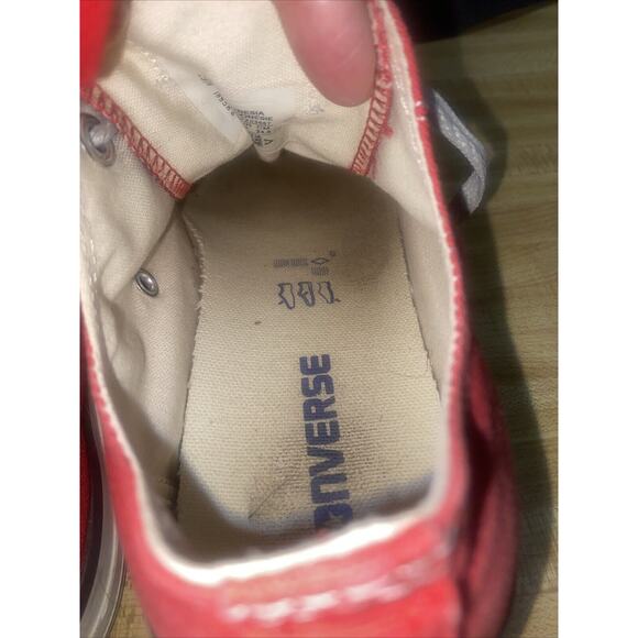 Converse Unisex All Star Chuck Taylor Low Top Ox Red Sneakers M5 W8 Canvas - Picture 6 of 12